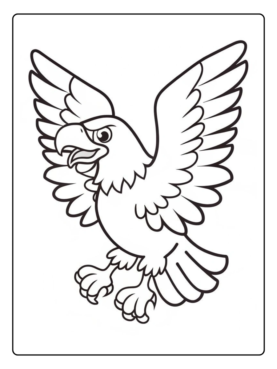 eagles coloring pages (2)