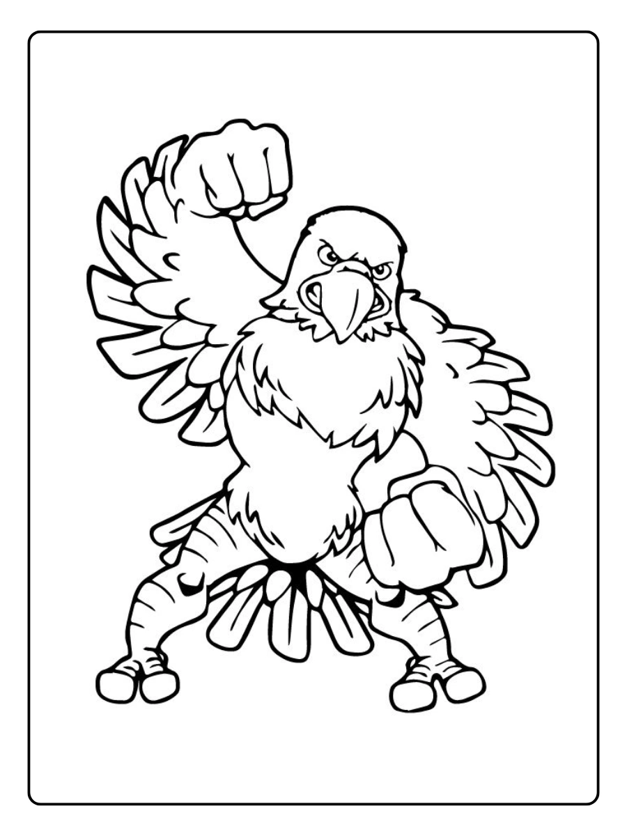 eagles coloring pages (4)