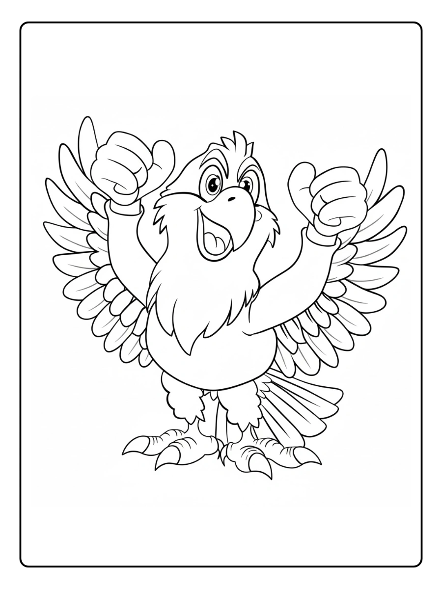 eagles coloring pages (5)