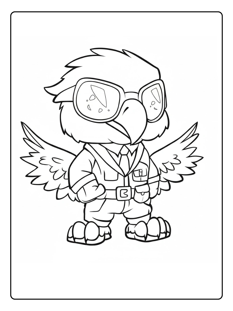 eagles coloring pages (7)