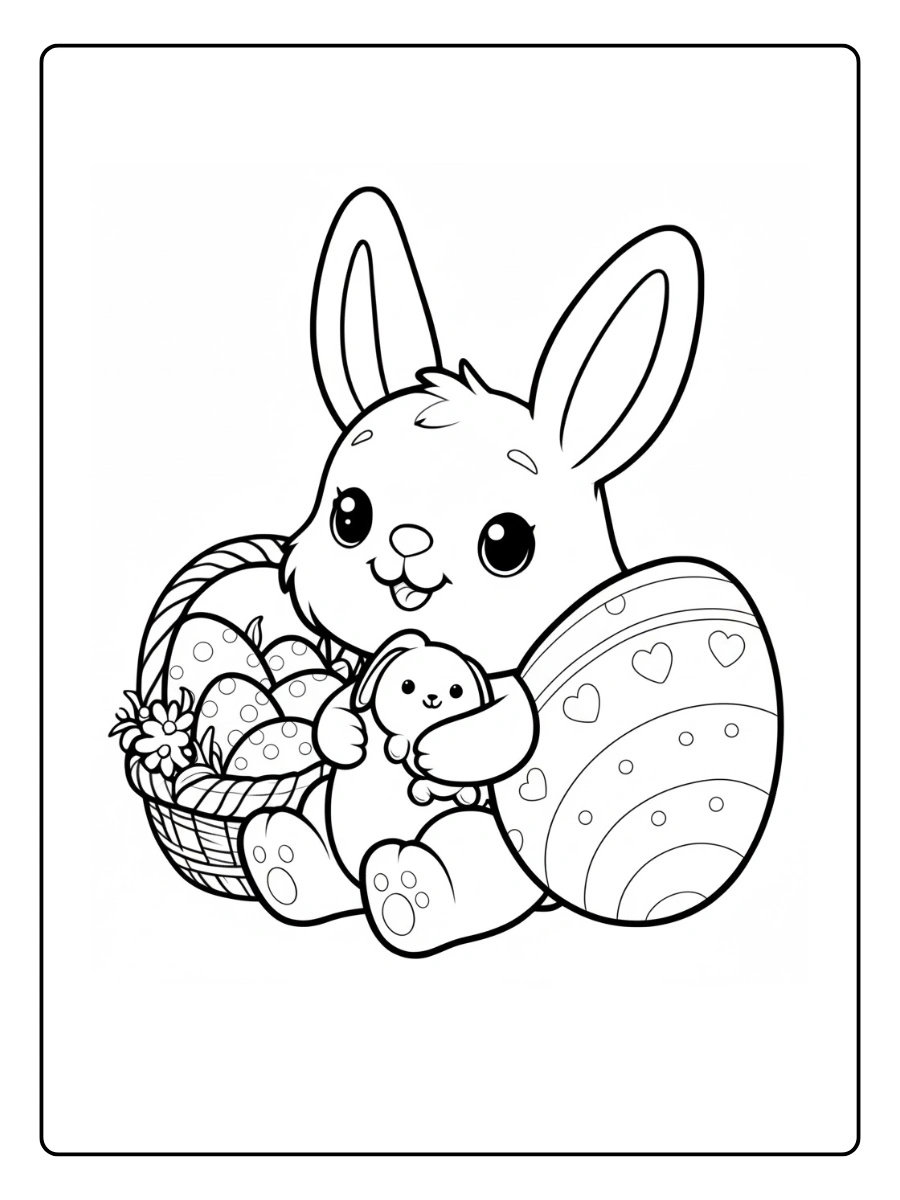 easter bunny coloring pages (2)