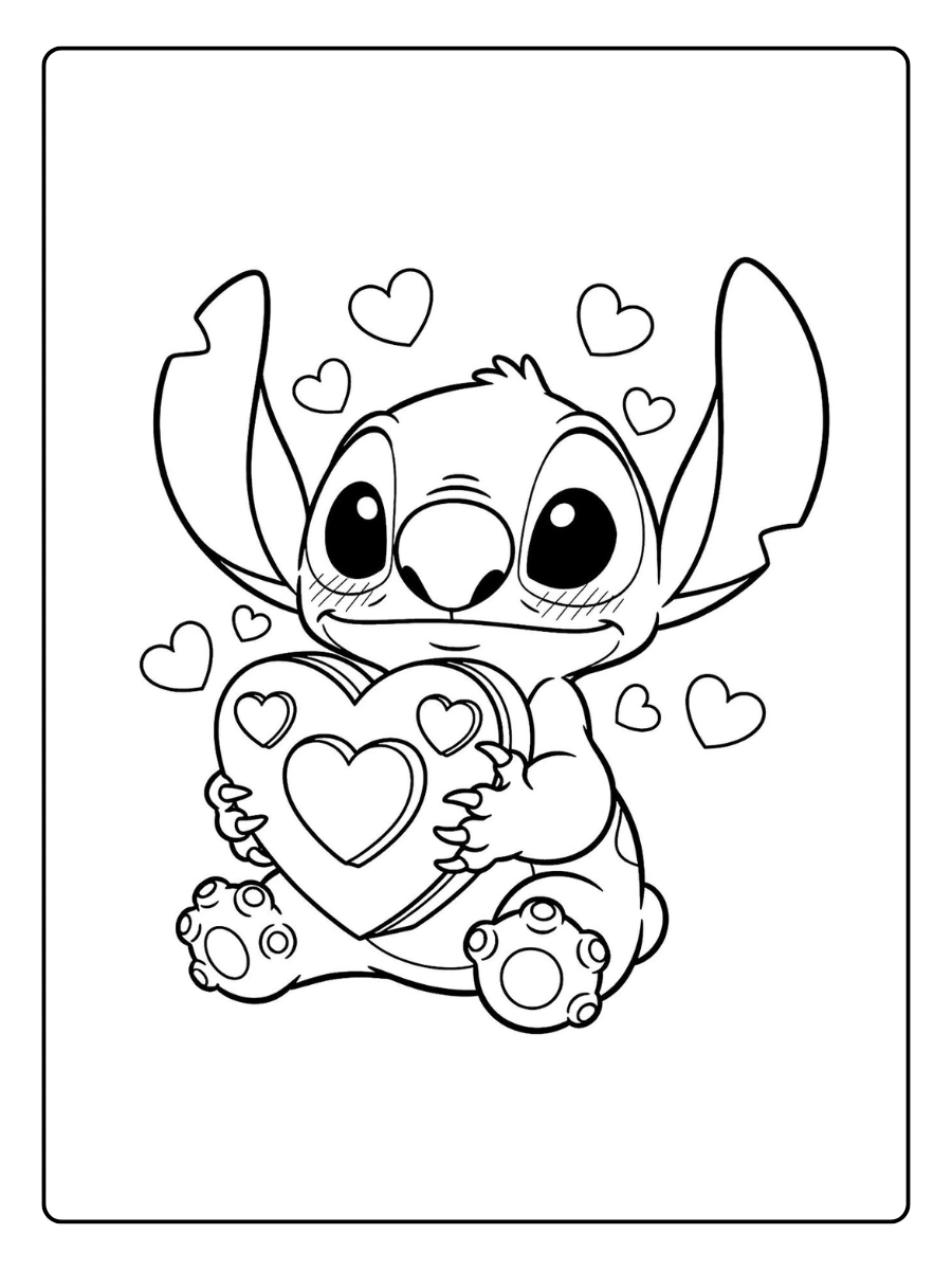 stitch valentines coloring pages (11)