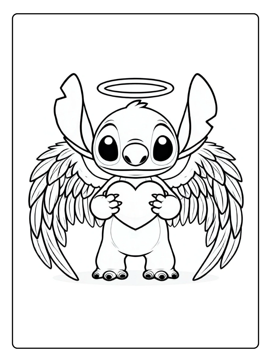 stitch valentines coloring pages (15)
