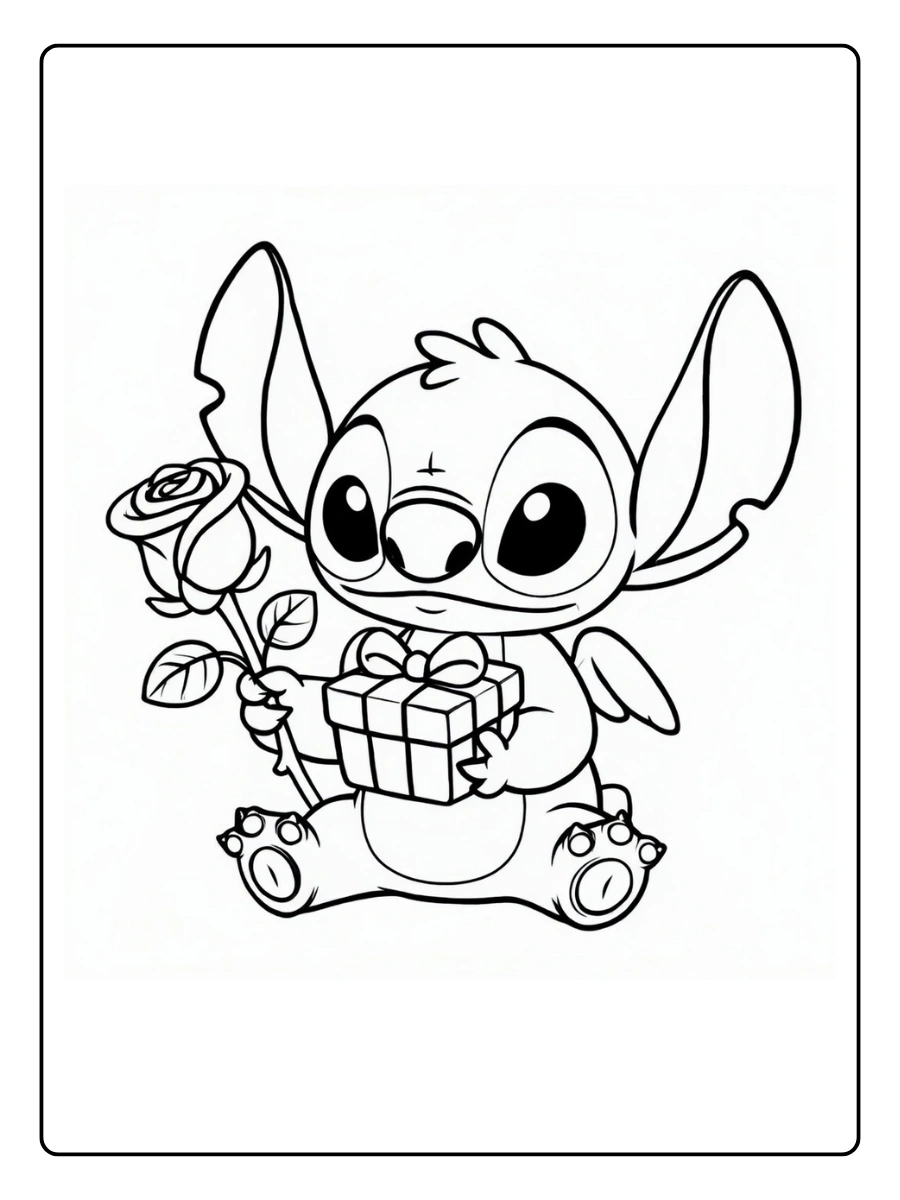 stitch valentines coloring pages (2)