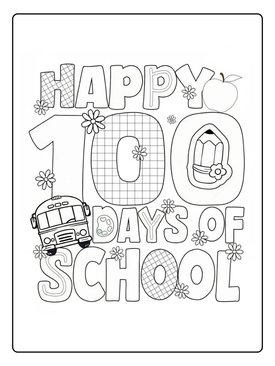 100th day of school coloring pages (4)