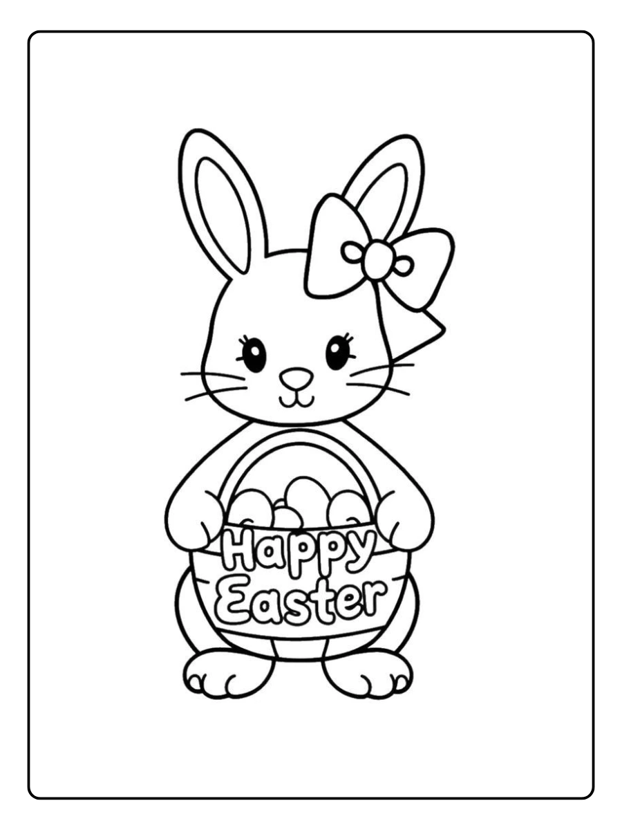 Cute Easter Coloring Pages (10)