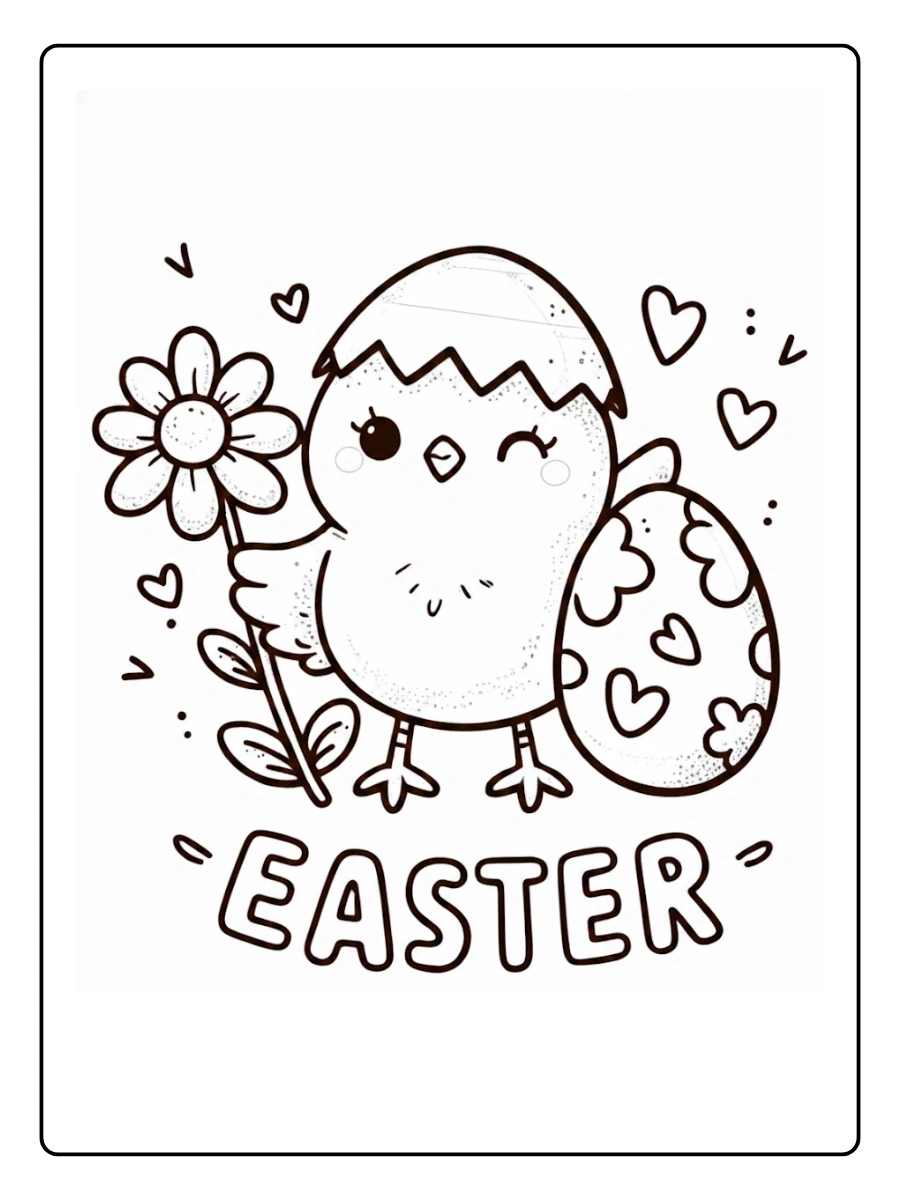 Cute Easter Coloring Pages (2)