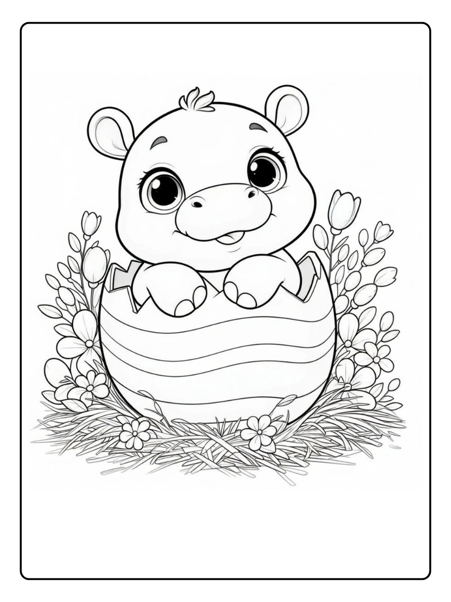 Easter Animals Coloring Pages (1)