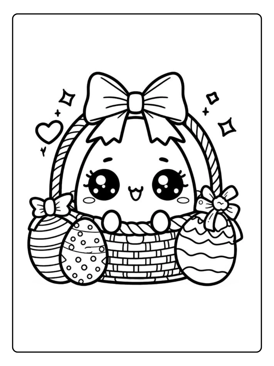 Easter Basket Coloring Pages (11)