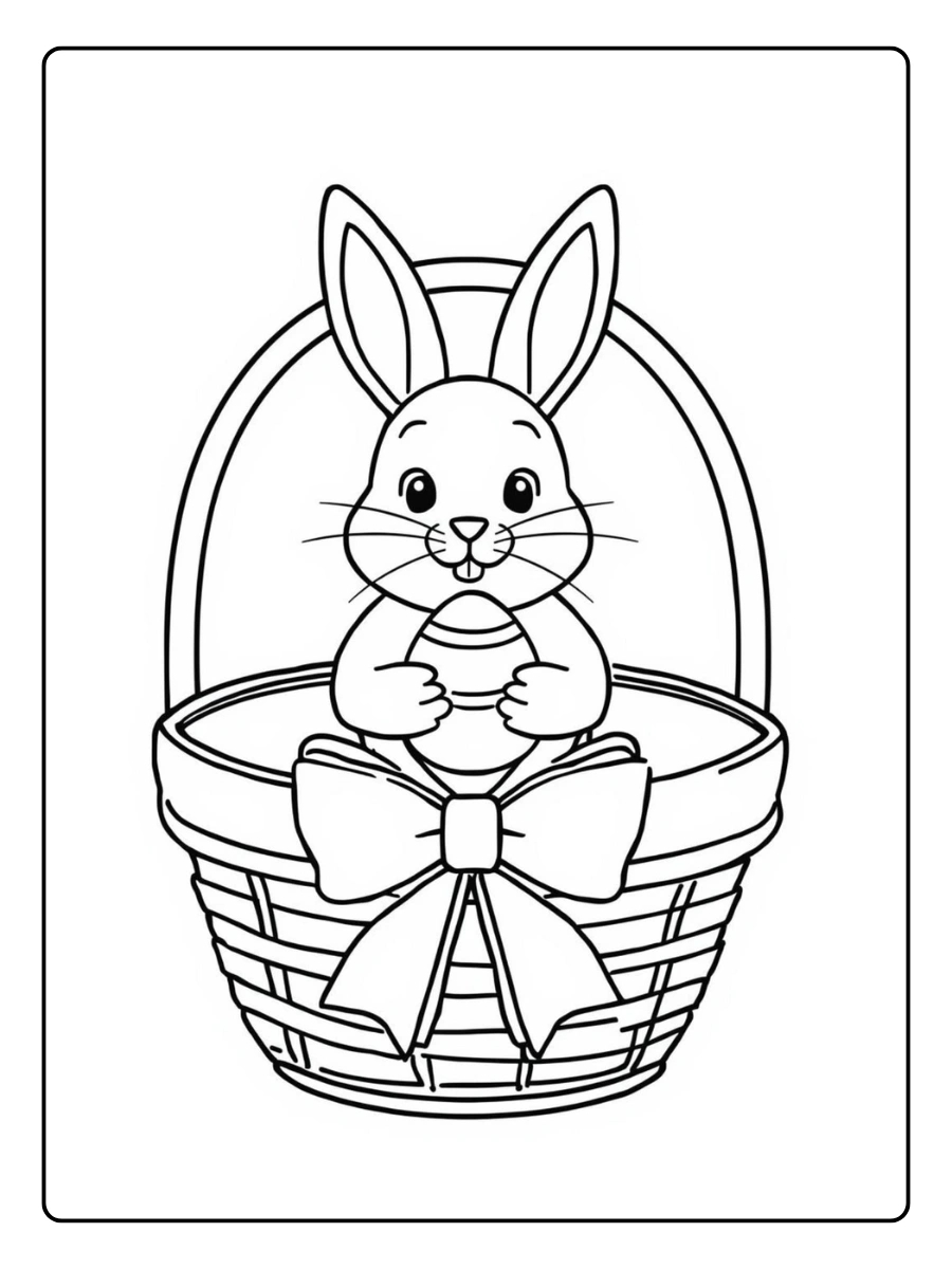 Easter Basket Coloring Pages (2)