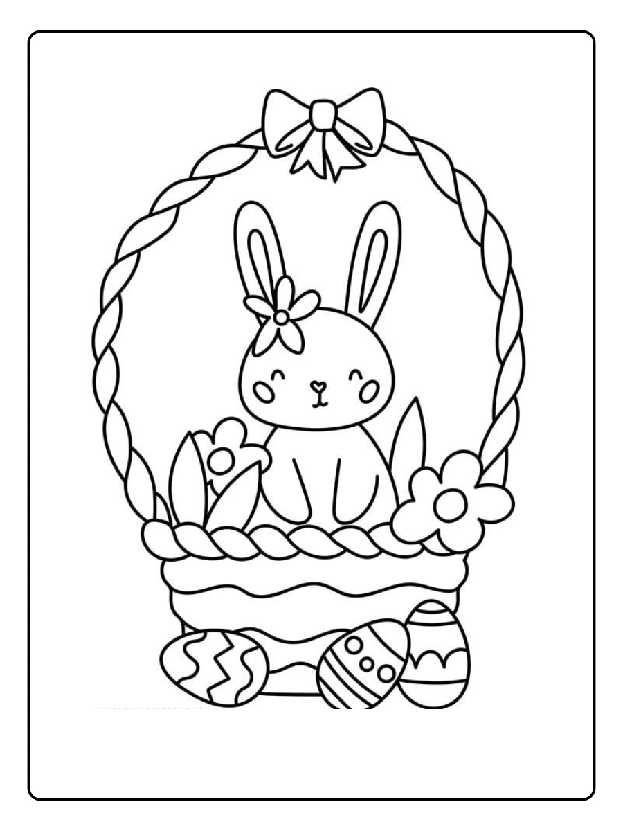 Easter Basket Coloring Pages (3)