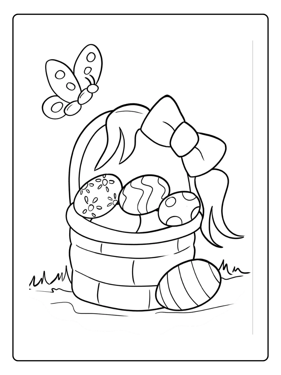 Easter Basket Coloring Pages (6)