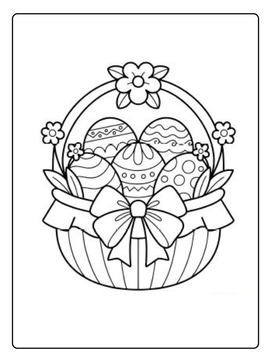 Easter Basket Coloring Pages (7)