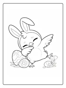 Easter Chick Coloring Pages (10)