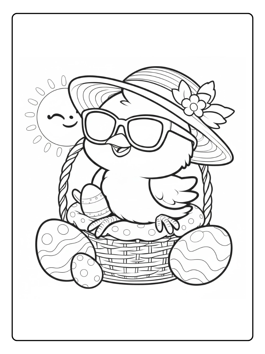 Easter Chick Coloring Pages (11)