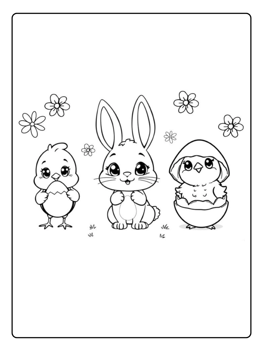 Easter Chick Coloring Pages (12)