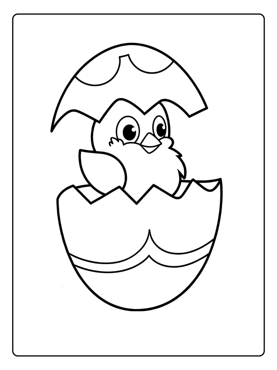 Easter Chick Coloring Pages (13)