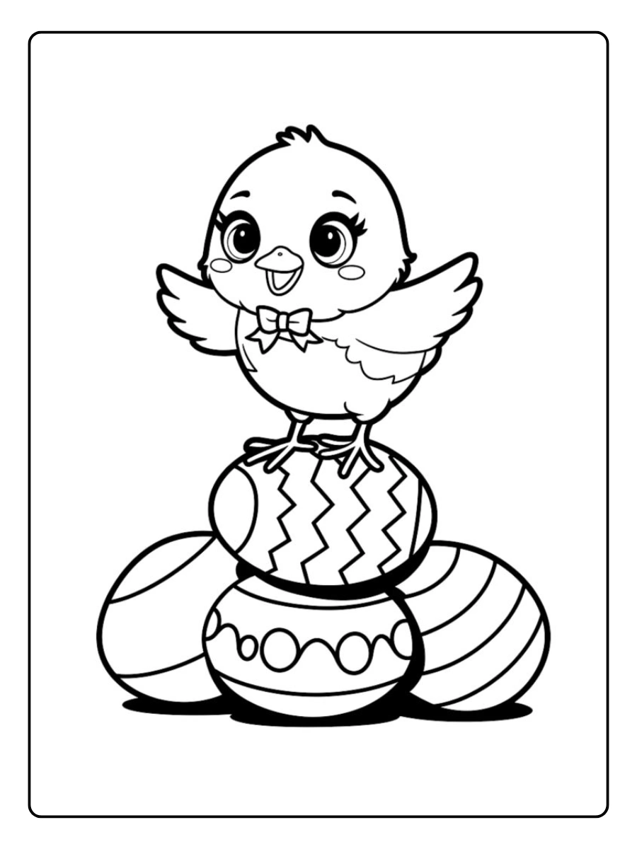 Easter Chick Coloring Pages (14)