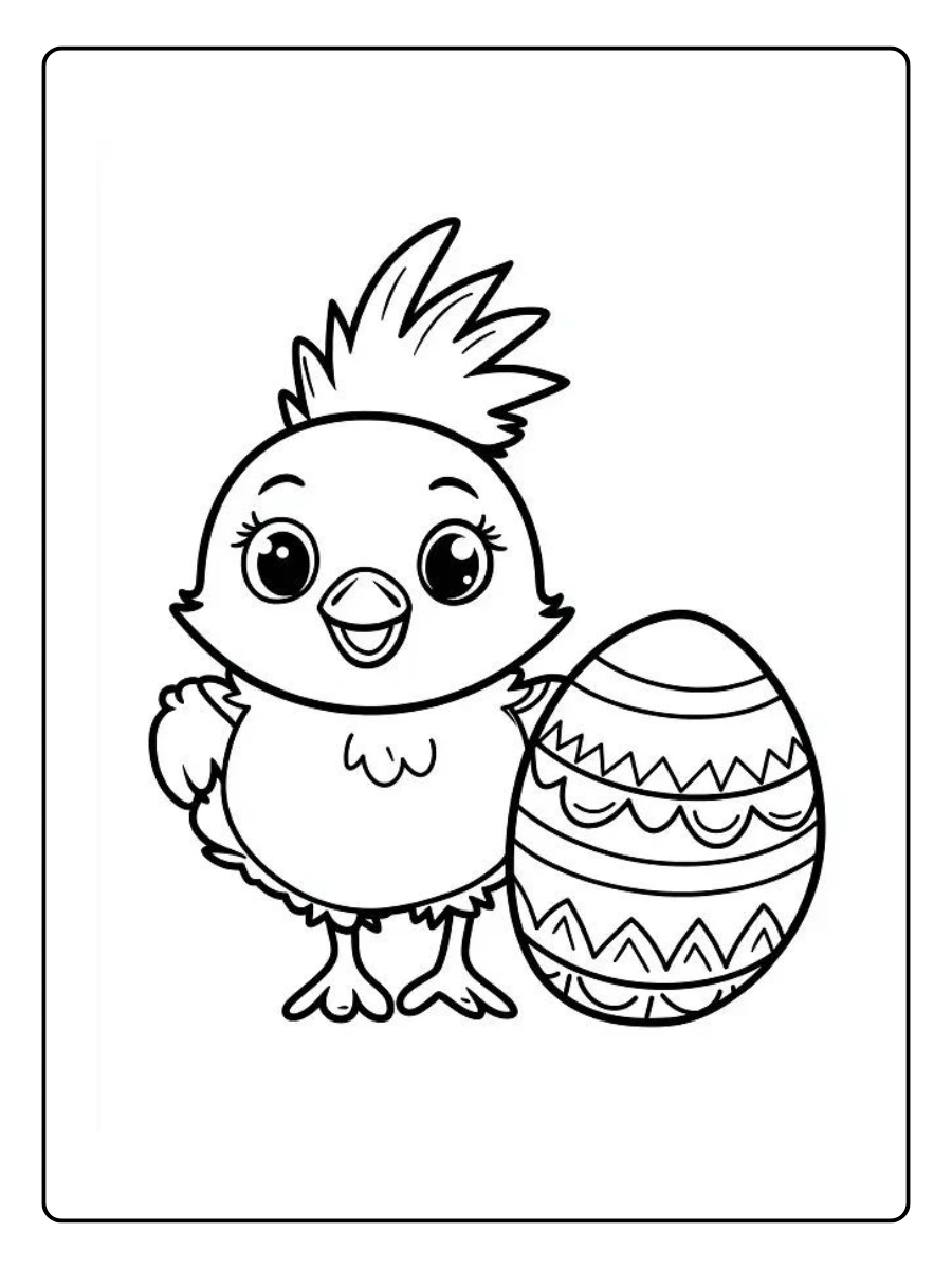 Easter Chick Coloring Pages (15)