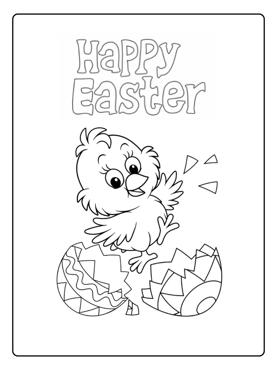 Easter Chick Coloring Pages (5)