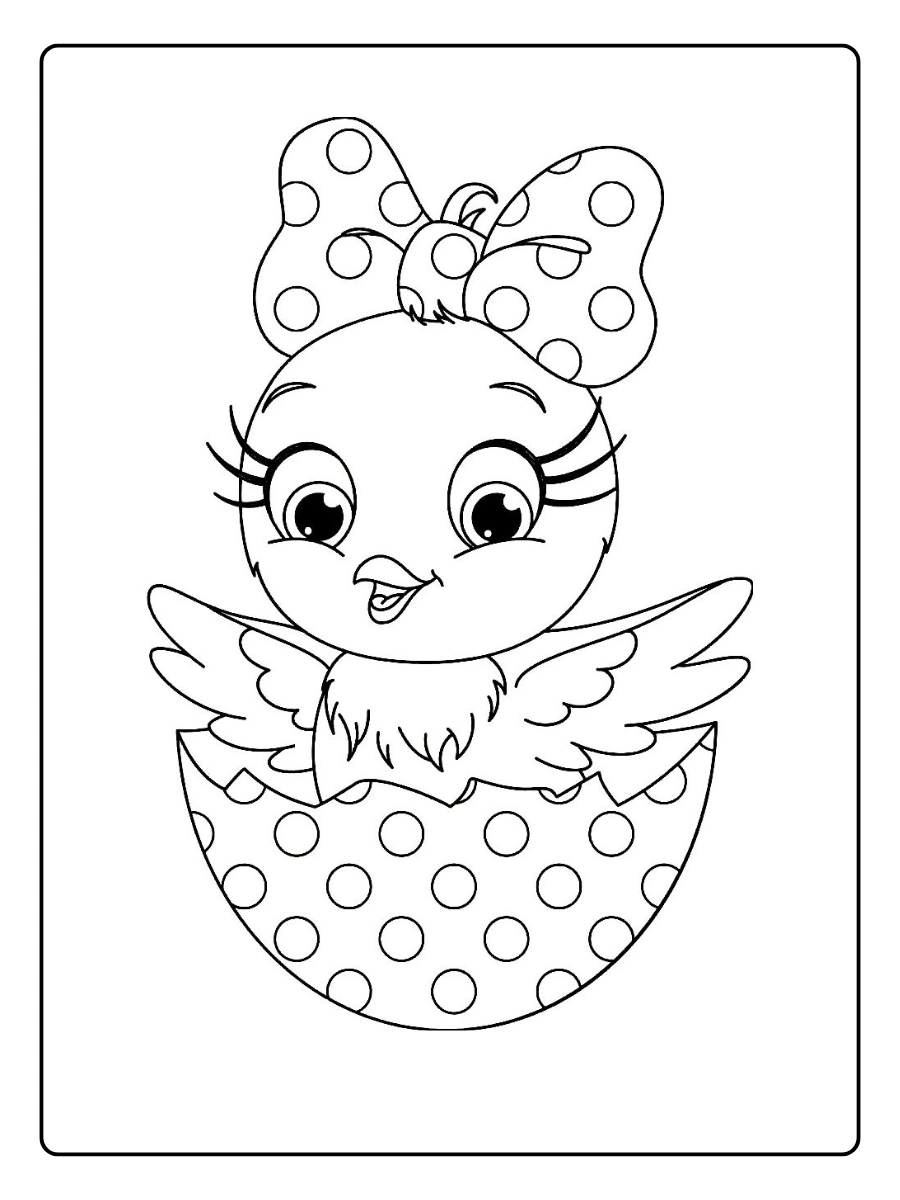 Easter Chick Coloring Pages (8)