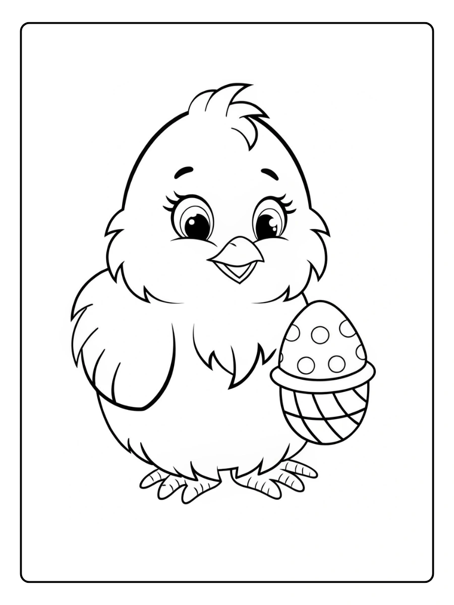 Easter Chick Coloring Pages (9)
