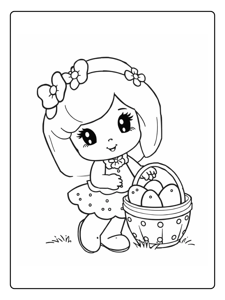Easter Egg Hunt Coloring Pages (8)