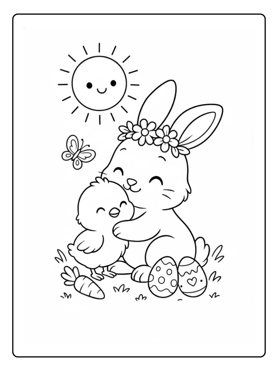 Easter Spring Coloring Pages (14)