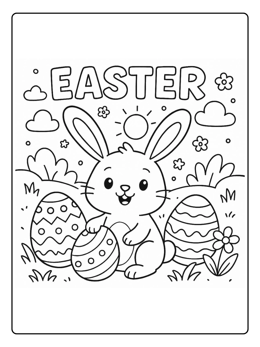 Easter Spring Coloring Pages (3)