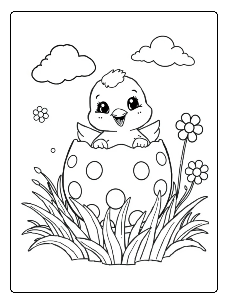 Easter Spring Coloring Pages (5)