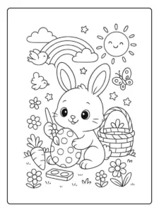 Easter Spring Coloring Pages (7)