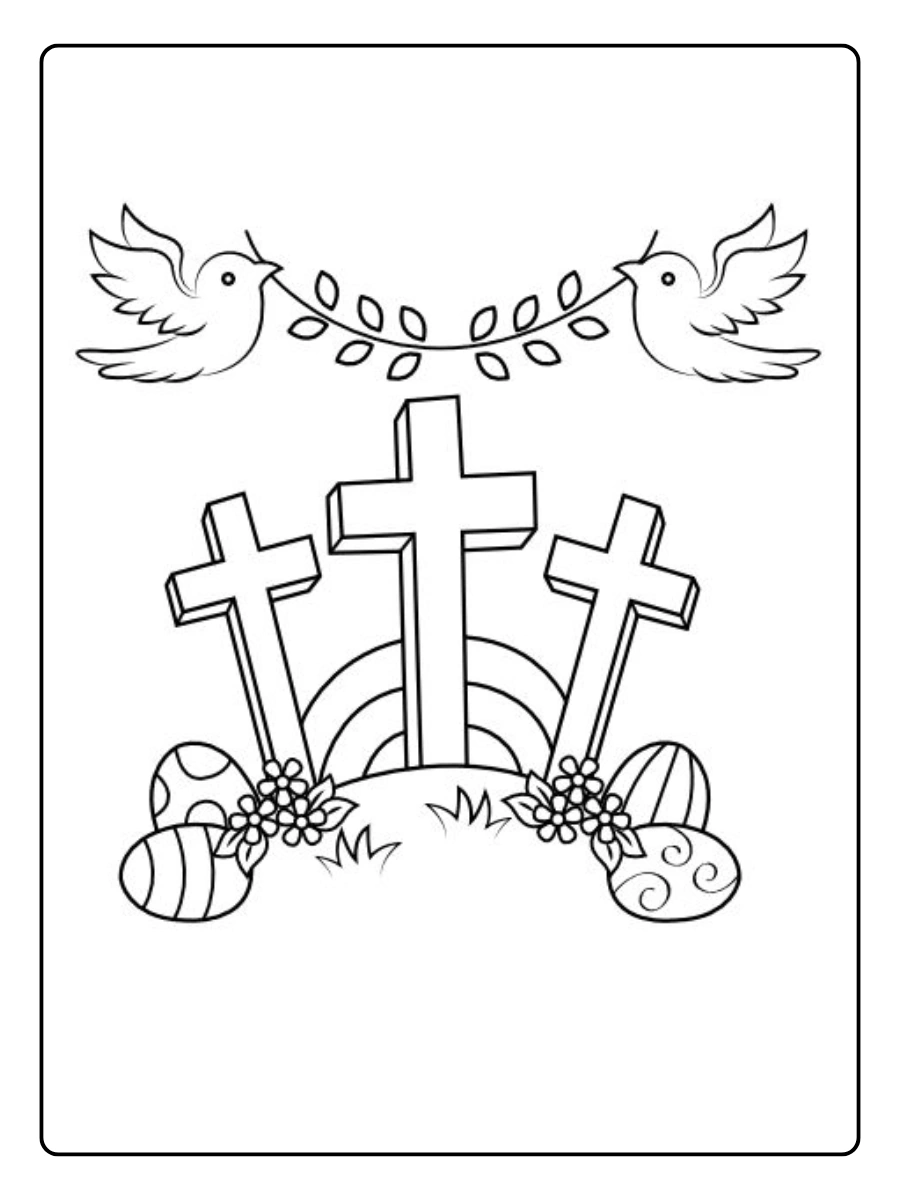 Easter Symbols Coloring Pages (11)