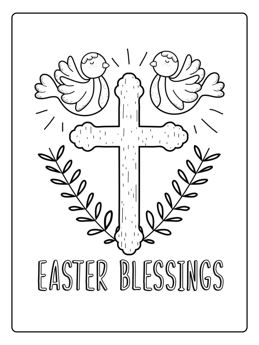 Easter Symbols Coloring Pages (13)