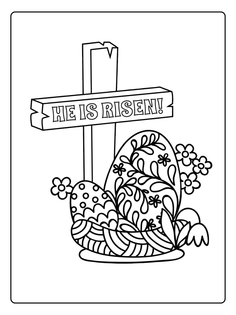 Easter Symbols Coloring Pages (14)