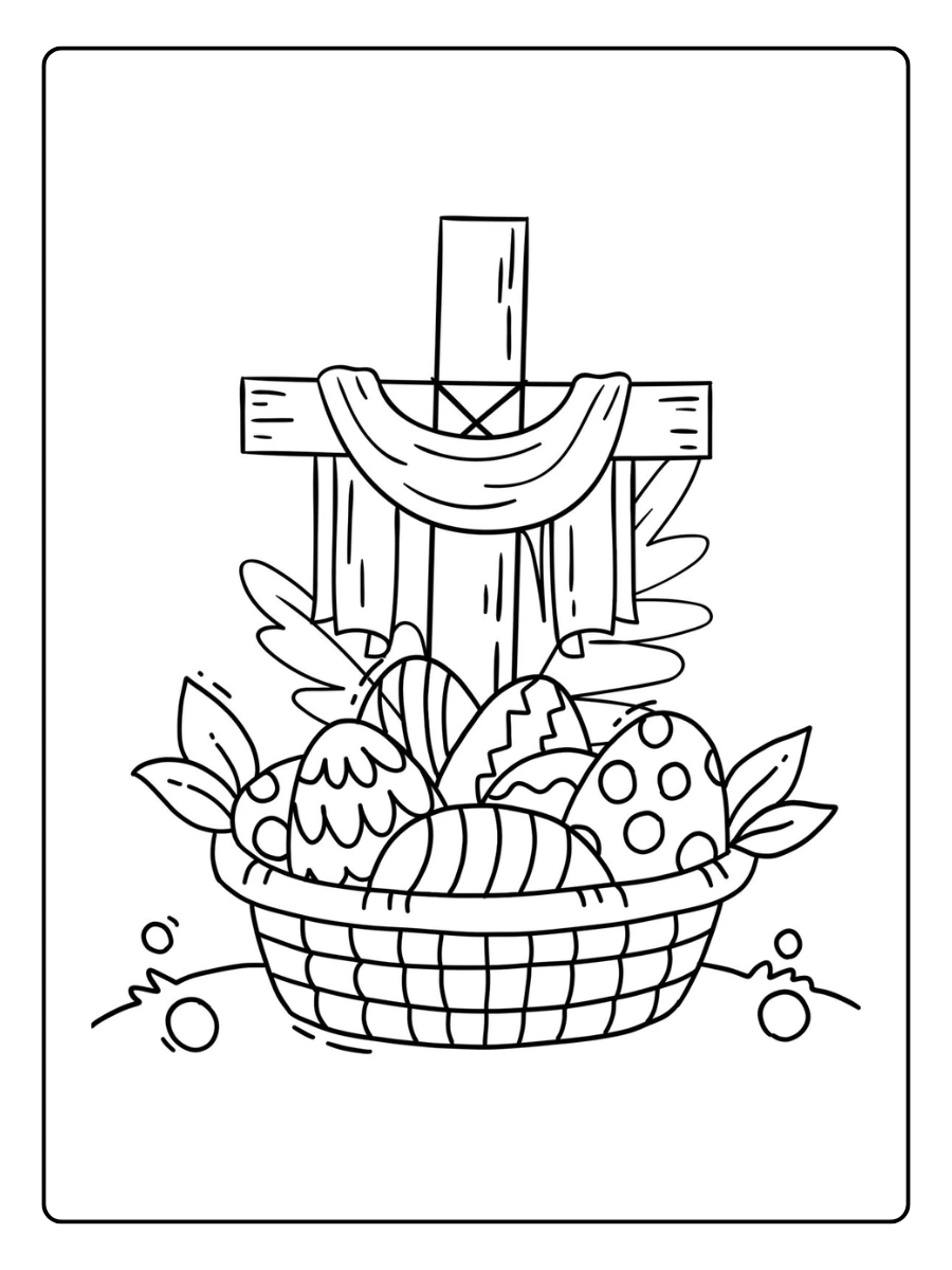 Easter Symbols Coloring Pages (15)