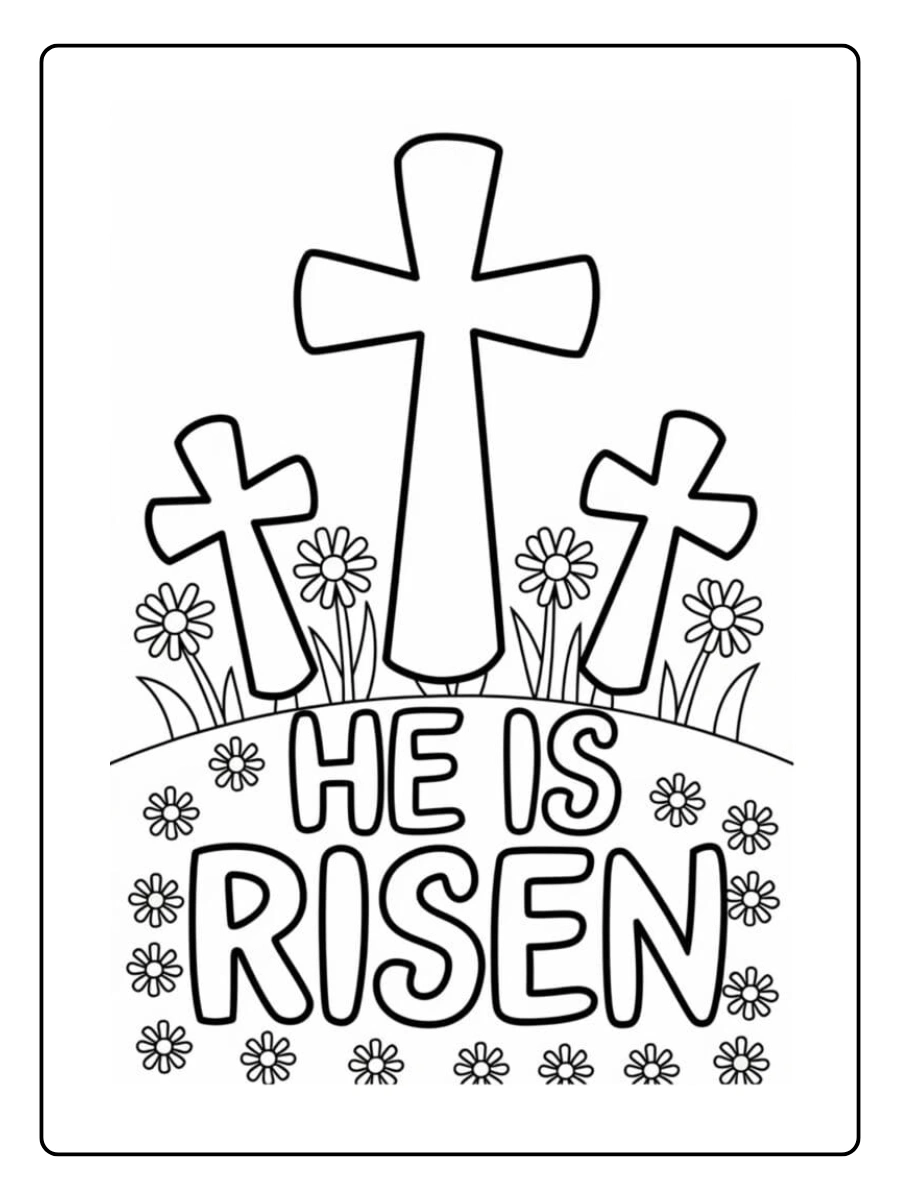 Easter Symbols Coloring Pages (5)
