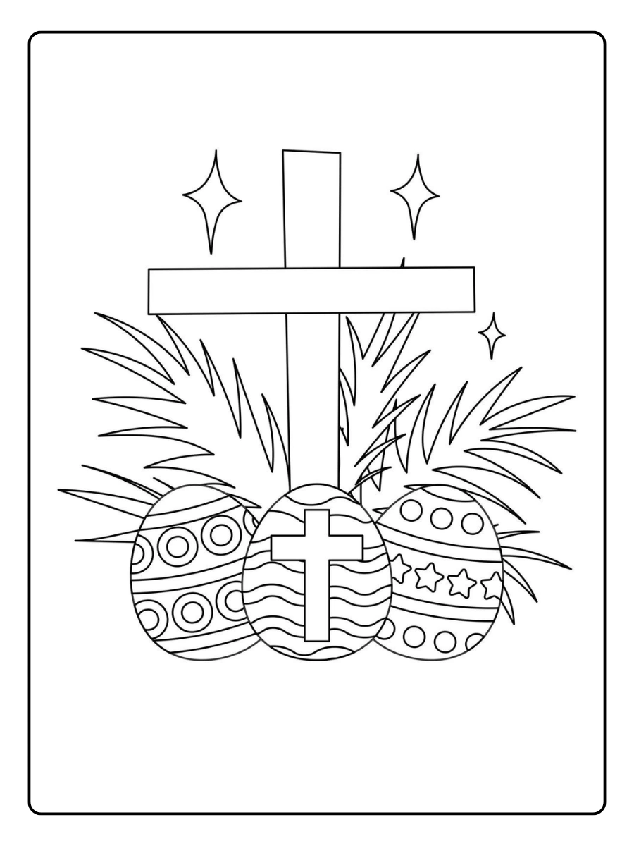 Easter Symbols Coloring Pages (6)