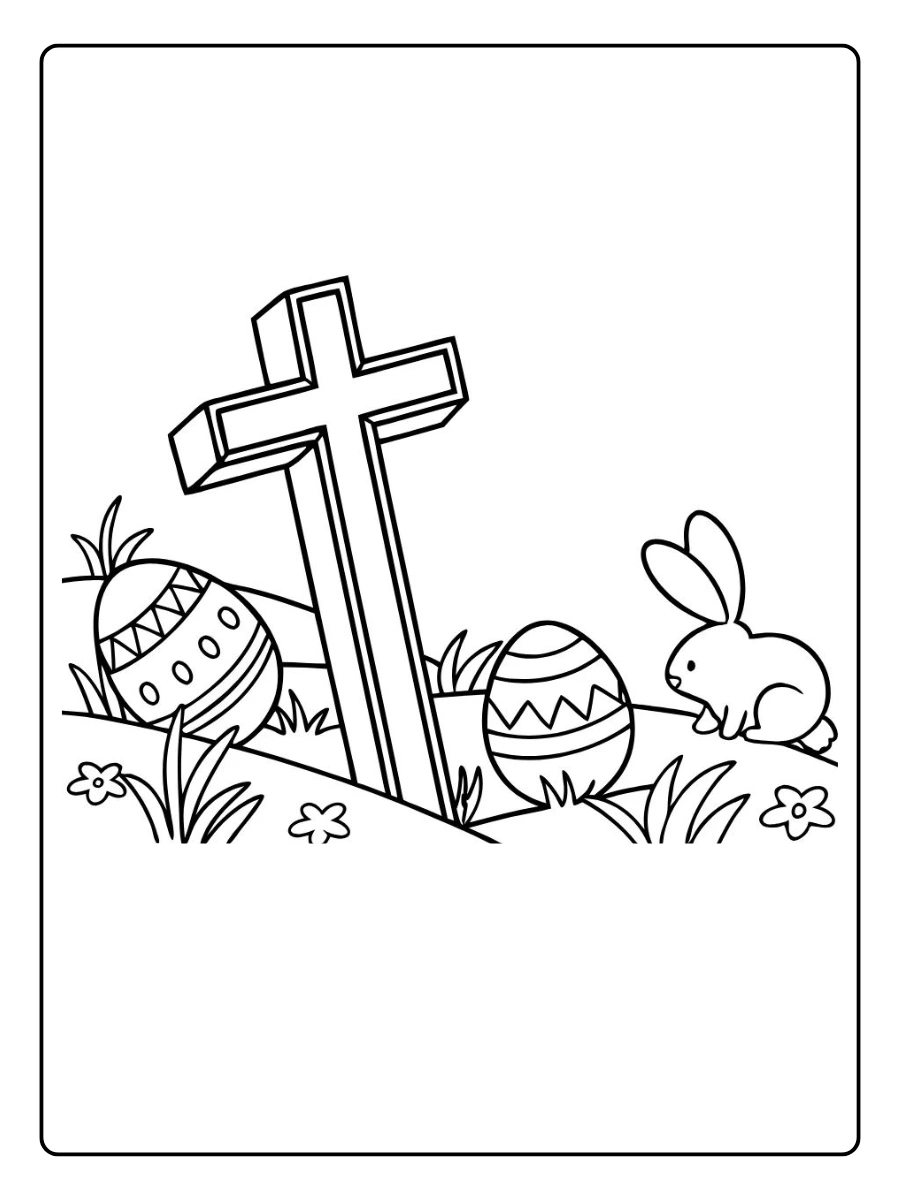 Easter Symbols Coloring Pages (8)