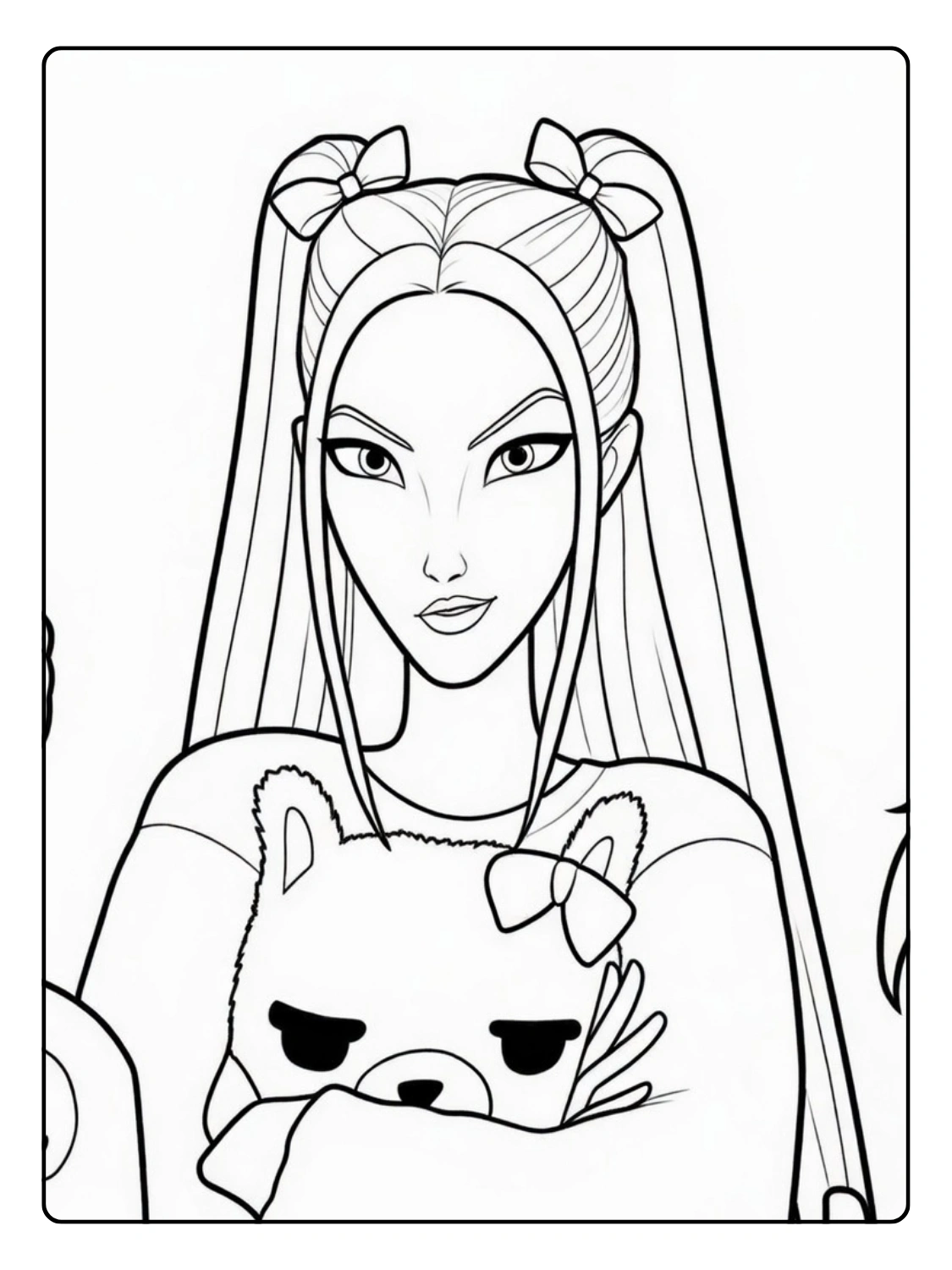 Mira Coloring Pages KPop Demon Hunters (11)