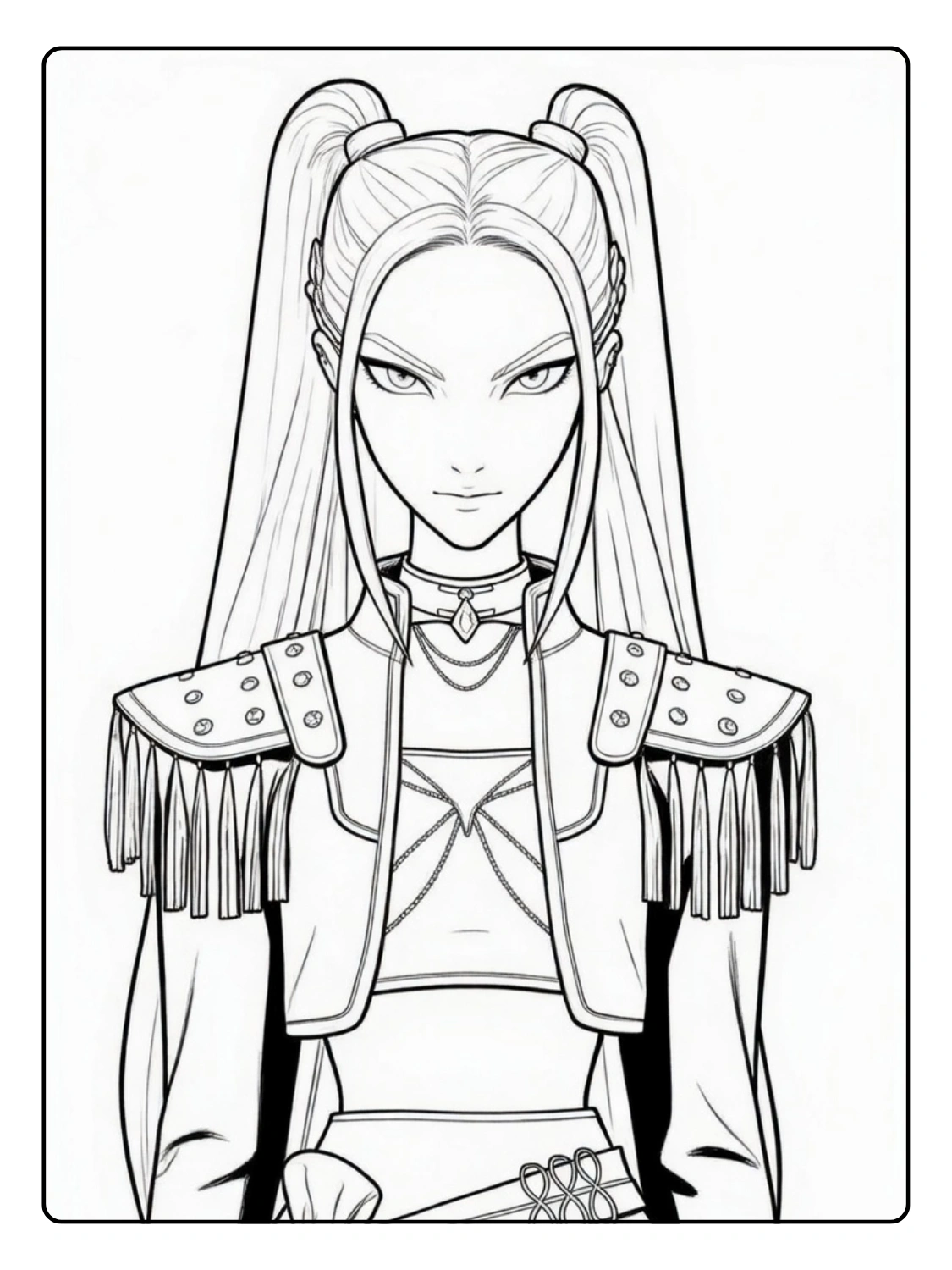 Mira Coloring Pages KPop Demon Hunters (3)