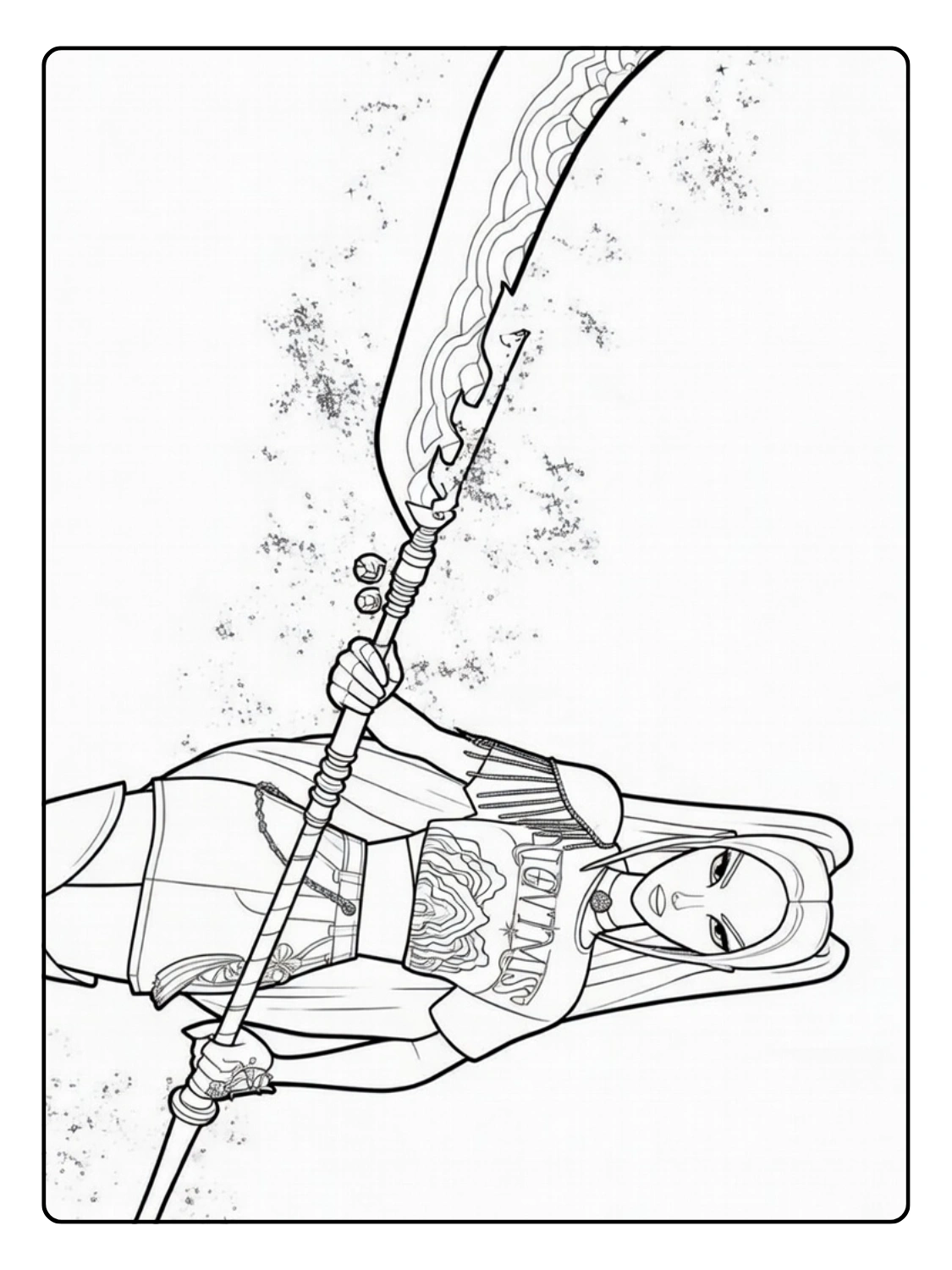 Mira Coloring Pages KPop Demon Hunters