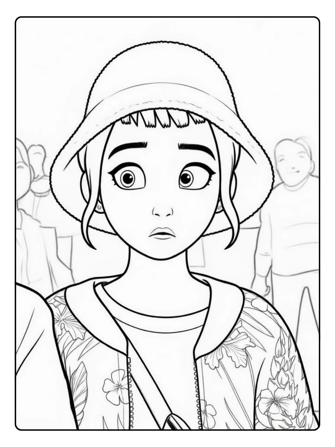 Zoey Coloring Pages – Kpop Demon Hunters (10)