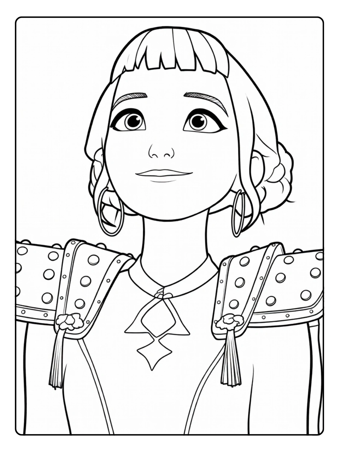 Zoey Coloring Pages – Kpop Demon Hunters (7)