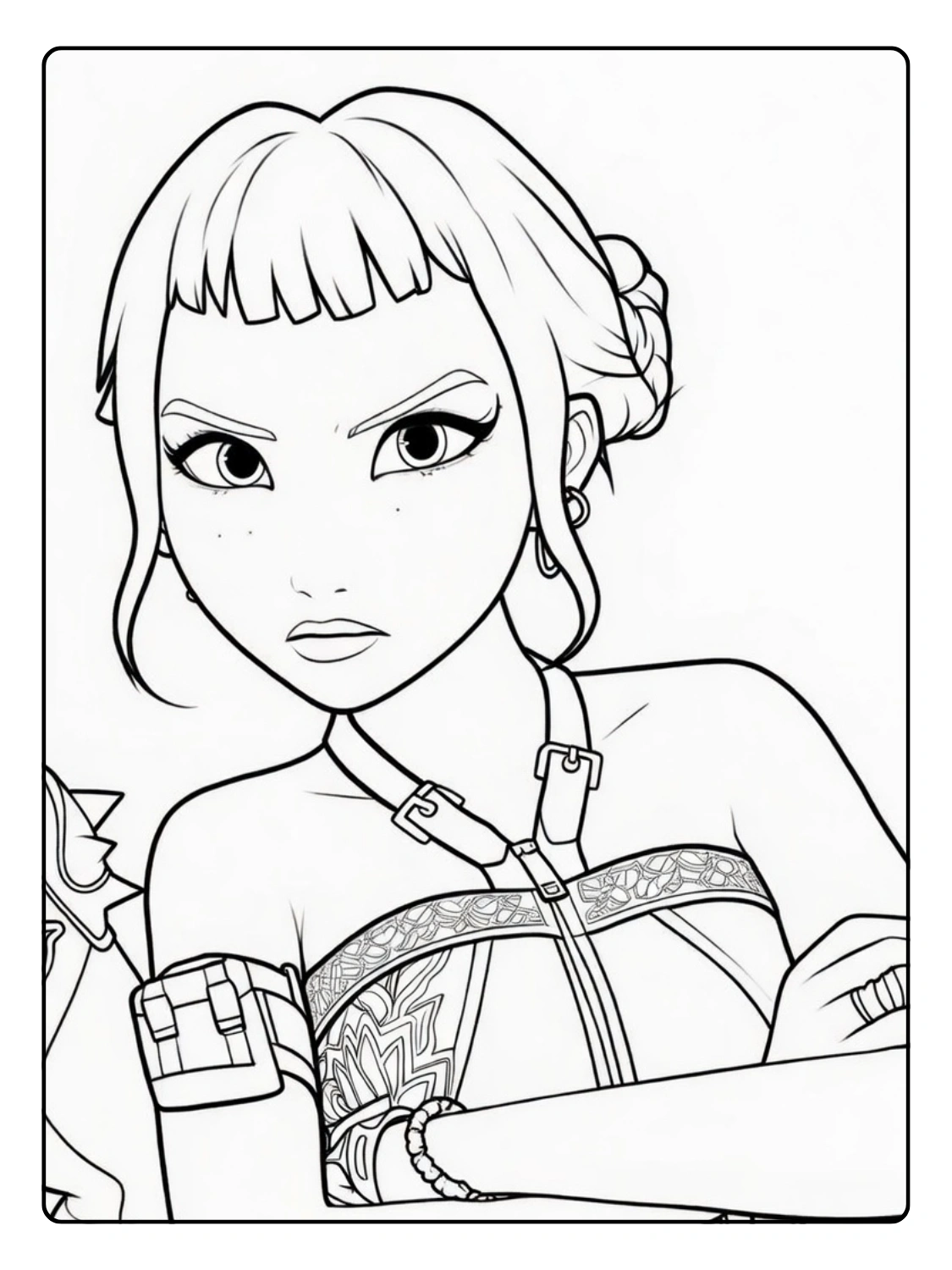 Zoey Coloring Pages – Kpop Demon Hunters