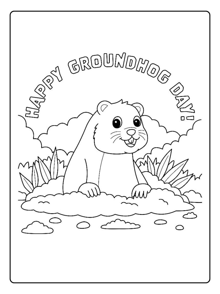 groundhog day coloring pages (11)