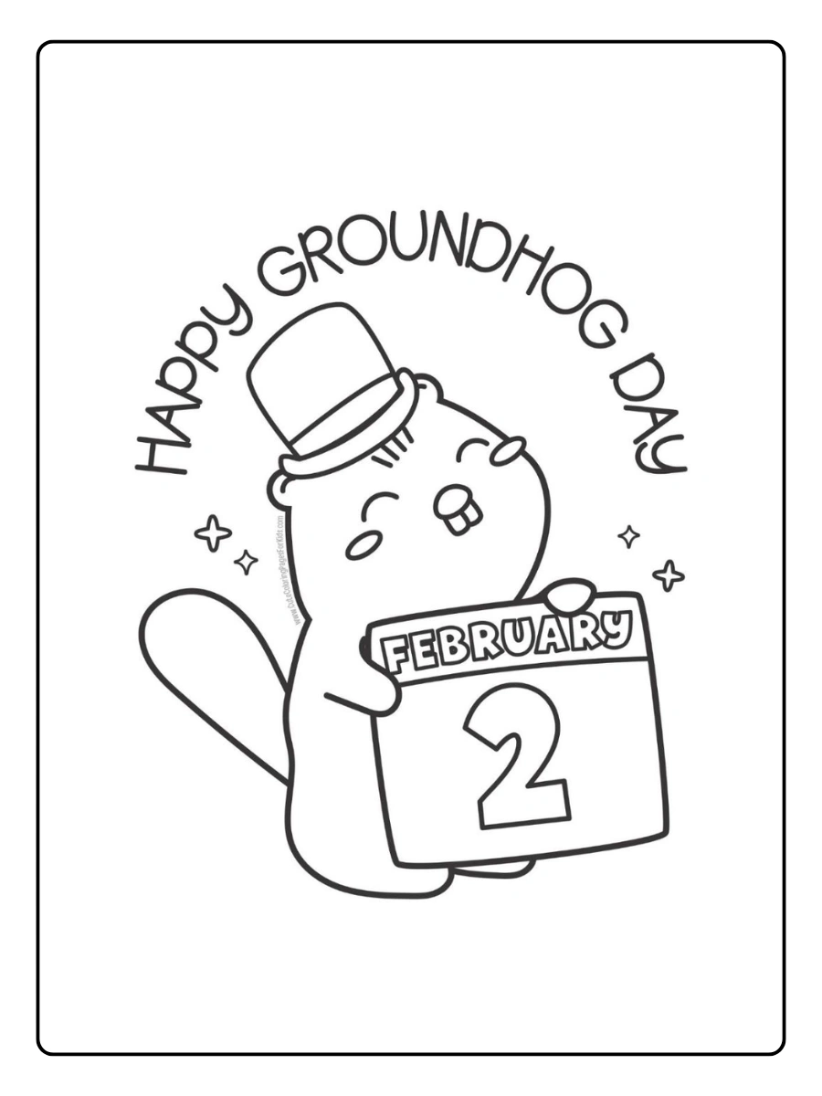 groundhog day coloring pages (15)