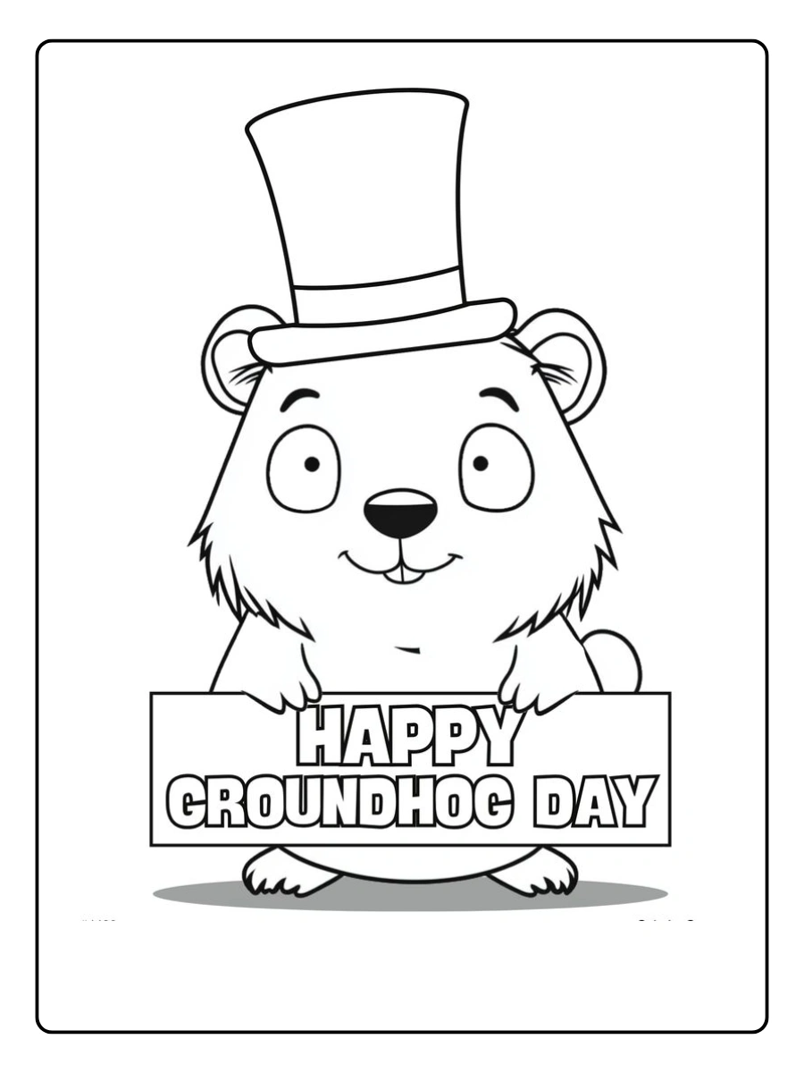 groundhog day coloring pages (2)