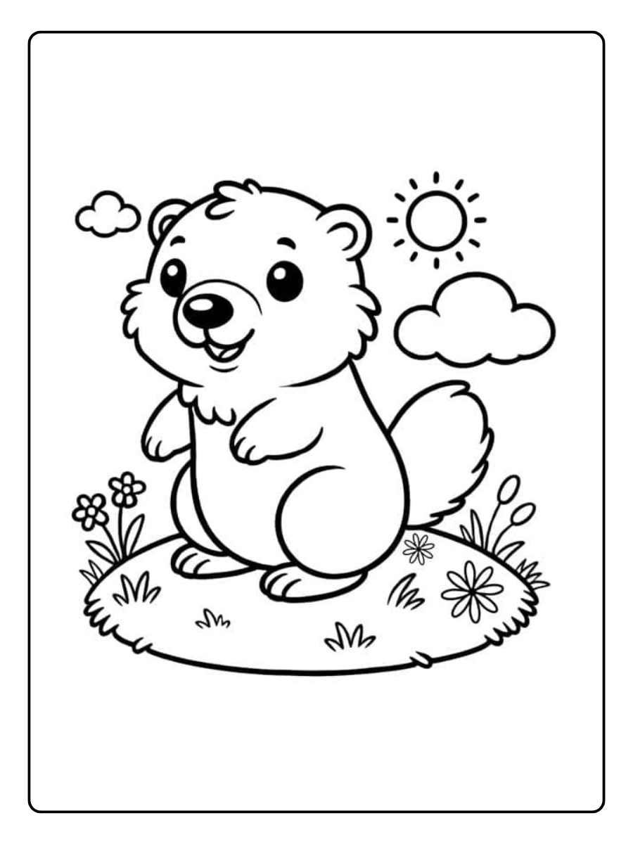 groundhog day coloring pages (4)
