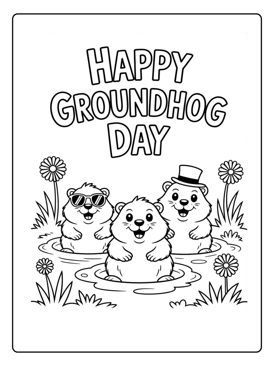 groundhog day coloring pages (7)