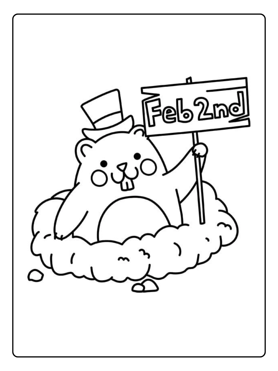 groundhog day coloring pages (8)